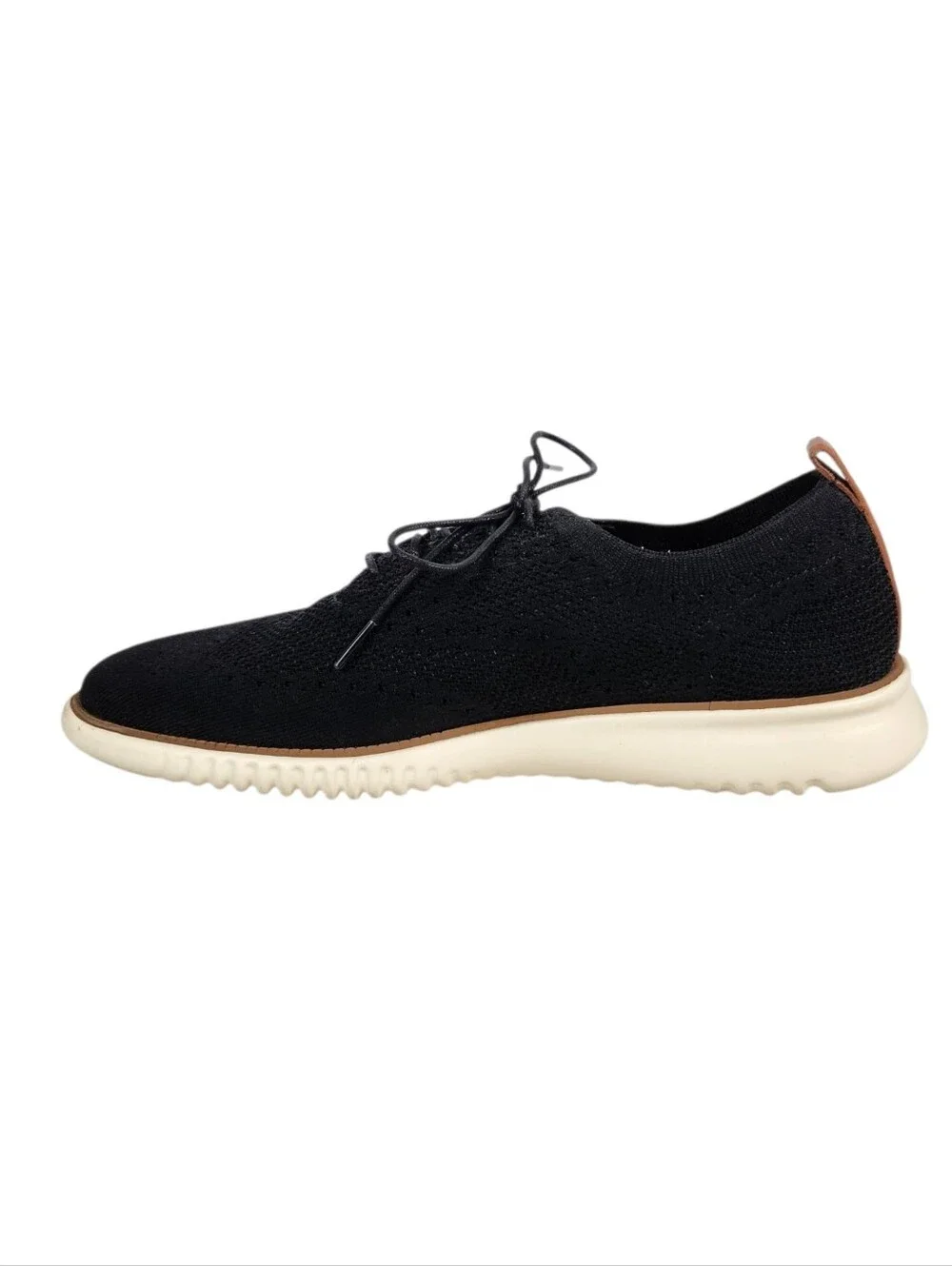 Cole Haan 2.Zerogrand Stitchlite Wingtip Oxford Sneakers Black Ivory Men Size 12